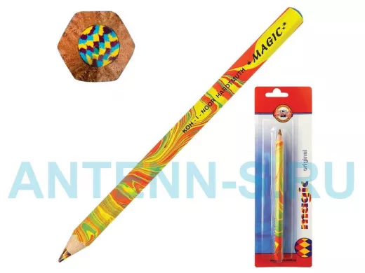 Карандаш с многоцветным грифелем "BR-101569" , 1шт., Magic "Original", 5,6 мм, блистер
