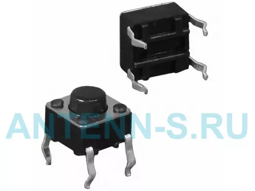 KAN0611-0431B  6x6x4.3 mm Тактовые кнопки