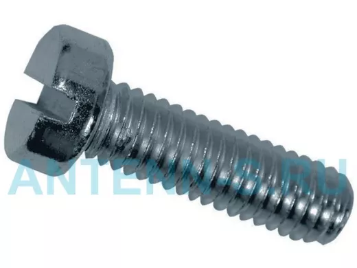 Винт полусфера, полная резьба DIN 7985 6х 10 оцинк полукр головка прямой шлиц (вес 3,18гр) (в шт.)