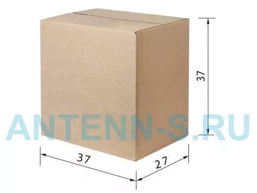 Гофроящик, длина 370 х ширина 270 х высота 370 мм, "KRB-109323 "Т22, профиль В,  ГОСТ