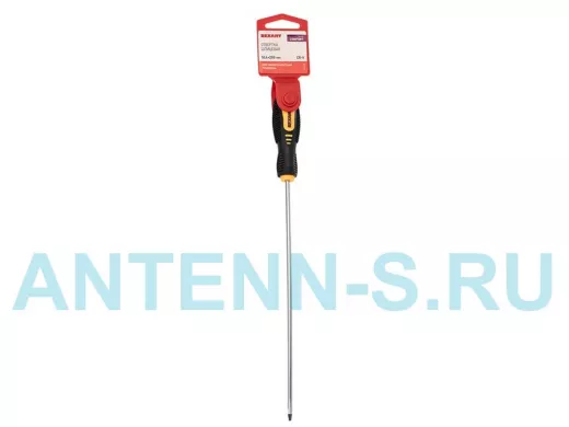 Отвертка шлицевая SL 4х200 мм, двухкомпонентная рукоятка