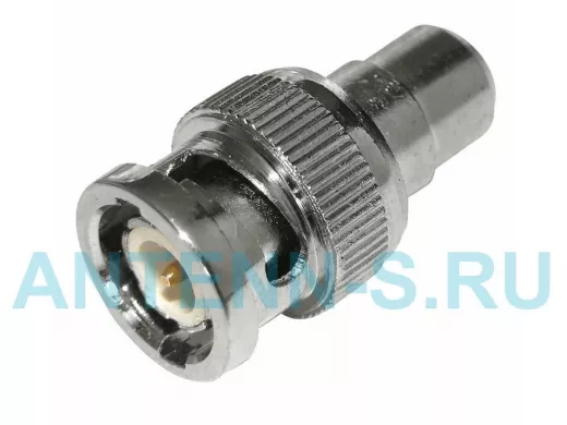 Переходник BNC-штекер / RCA (тюльпан)-гнездо  (01-022)  REXANT