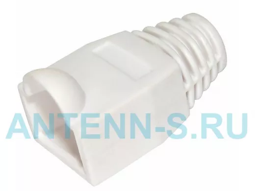 КОЛПАЧОК для штекера 8P8C 8-и контактного  (для комп.вит.пары) RJ-45 белый REXANT