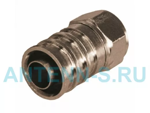 Штекер F-тип ОБЖИМНОЙ на кабель RG6  диаметр 10,5мм  REXANT