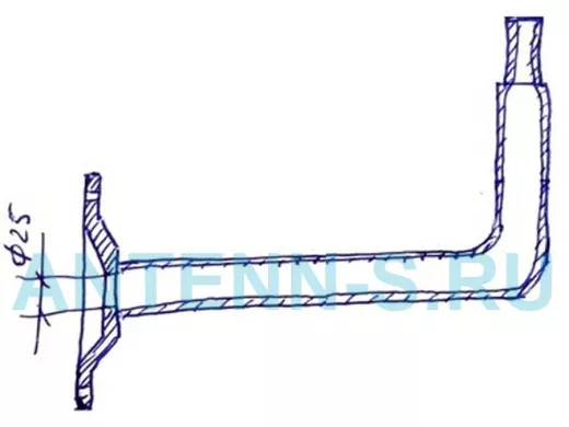 Кронштейн для видеокамер и антенн, вылет 50 см 
