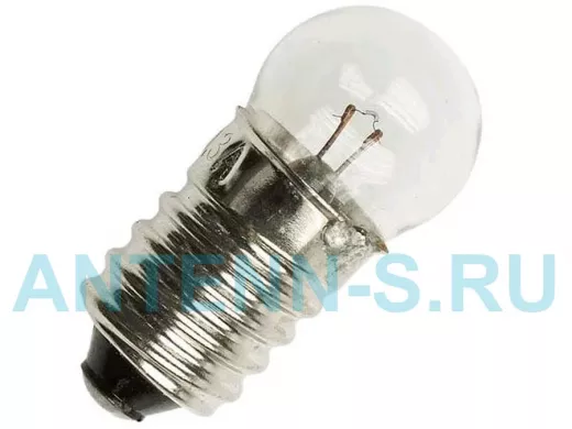 Лампа    6.3V/0.30A  МН E10/13 резьба, Россия
