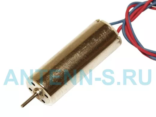 Двигатель 3,7V RC8523RB (L/Dдвиг=23/8,5mm, L/Dвала=8,5/1,0mm, 47500об/м, 0,08А, выв.кр/син.) для ави