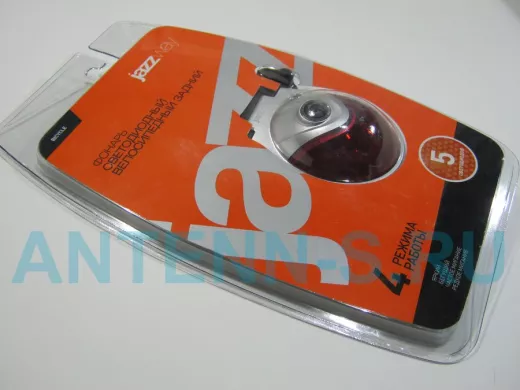 Фонарик велосипедный  Jazzway B-R-L05 LED (вело.задний) BL-1 светодиодный велосипедный задний