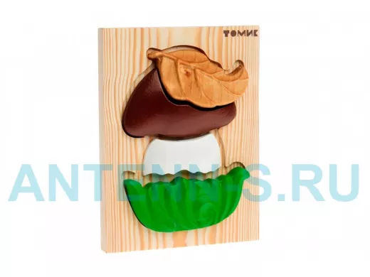 Пазл "Грибок"  игрушки из дерева