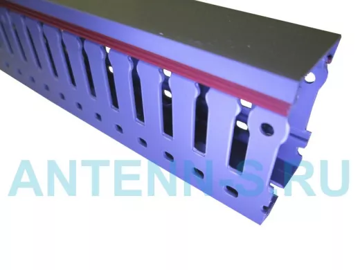 Короб перфорированный, серый RL6 25x40 (72м в уп.) ,шаг 10 паз 4мм,арт.01163RL DKC (в метрах)