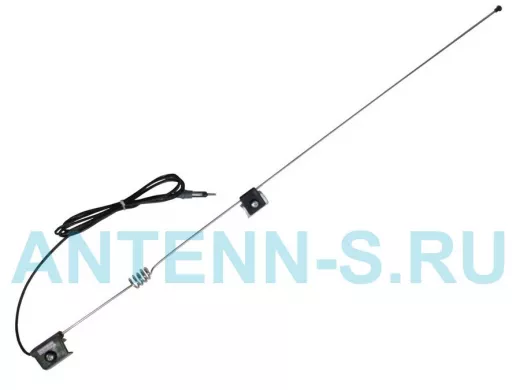 "FIX-105P" CHROM автомобильная  желобковая антенна для автомагнитолы, диапазон FM, УКВ, хром.пружина