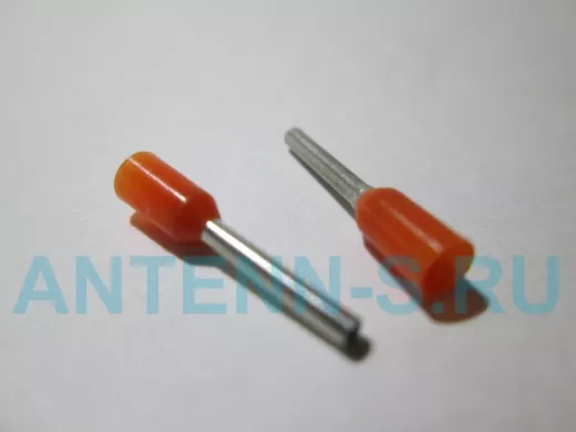 Наконечники штыревые втулочные изолированные IKY 0,5/8 (500шт) "KLEMSAN",арт.570010 (за шт.)