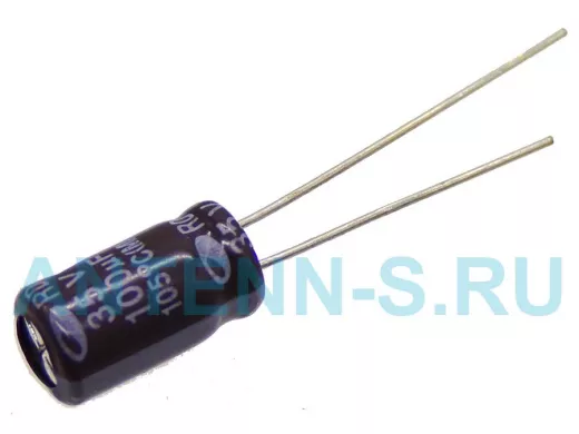 Конденсатор электролитический   100mf x    35V  (6,3x11) 105 RD, Samwha