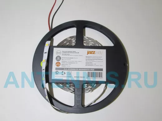JazzWay Лента LED ECO 5050/30 Warmwhite IP20 5м 12В