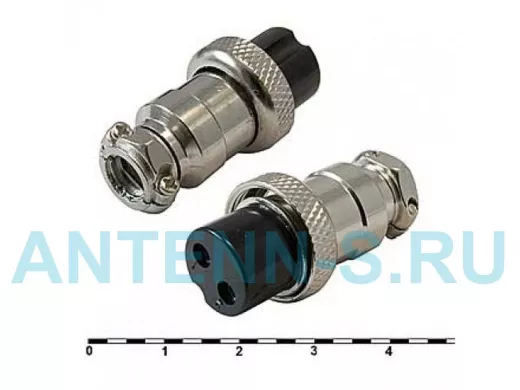 GX16M-2A Цилиндрические малогабаритные РАЗЪЕМЫ