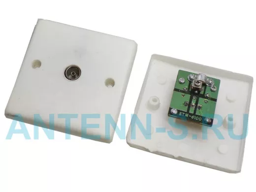 Розетка установочная врезная 1 вход