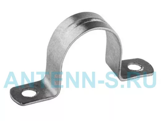 Скоба (клипса) металлическая 2-х лапковая с внутр. d 31-32 мм (50шт) TDM SQ0409-0018