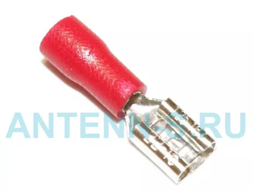 Гнездо изолир 4,8/5,6мм, красное, FDD1,25-187, (d=1.5-2.5мм.кв), 10238