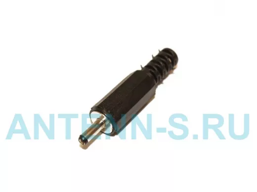 Штекер питания 1,0 х 3,0 х 9,5 мм пластик на кабель, 3-120