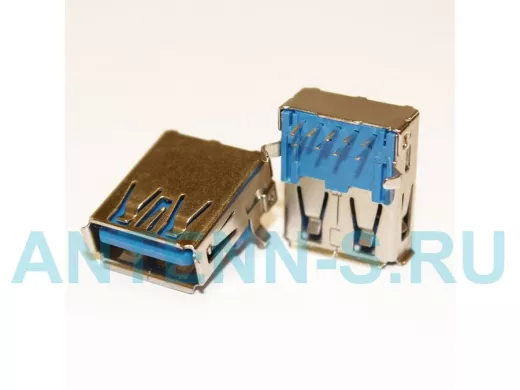 Разъём компьют: гнездо USB-A 9pin 3.0 на плату