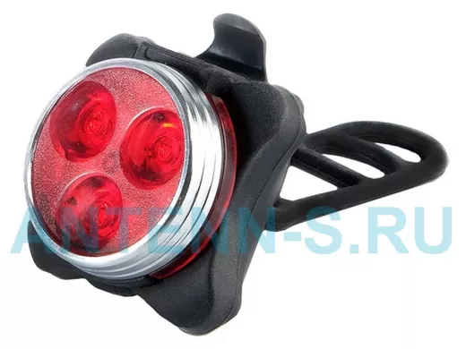 Фонарь ФАZA Accu BR3-L03 велосипедный (задн),USB, max яркость 12Lm, 4 режима работы, IP44, с литий-п