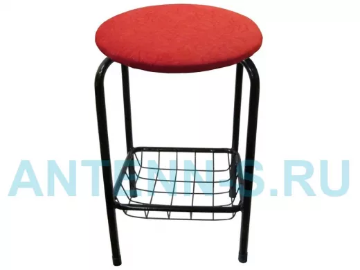 Табурет с подставкой для ног и корзинкой для вещей 