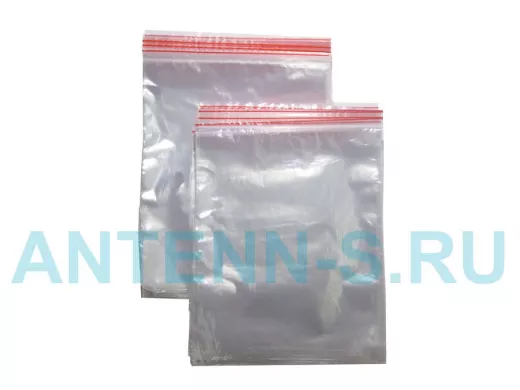 Пакет с защёлкой (замком)  200х300мм "PKT-16696" грипперы с заст Zip-Lock 100шт (цена за 1шт)