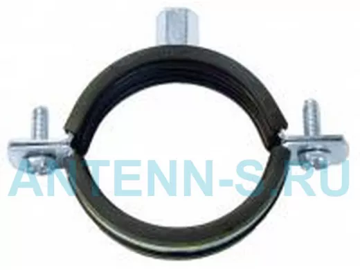 Хомут оцинкованный с комбинированной гайкой М8/10 3 1/2" (99-105 мм) стяжка-винт
