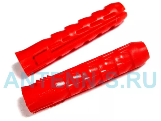 Дюбель  8х 40 полипропилен, красный