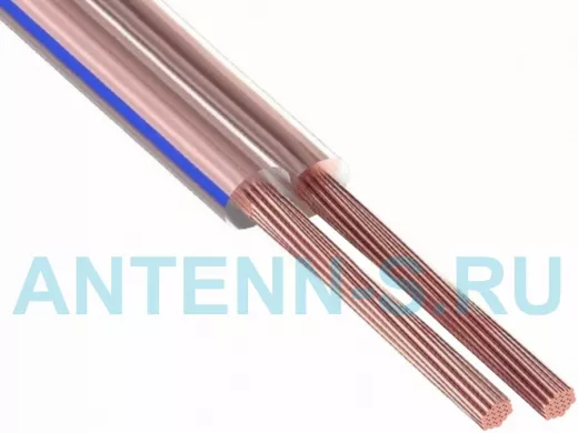 Кабель акустический прозрачный 2х2,5 мм.кв. "SPARKS" прозрачный, 100м