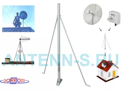 Кронштейн для антенны на любую крышу 