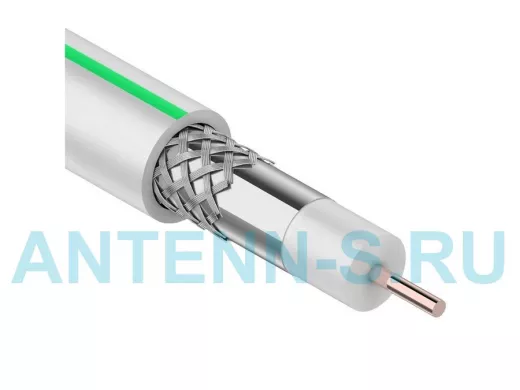 MARS 4K, Cu/Al/CuSn, (96%), 75 Ом, 100м., белый  R01-2501