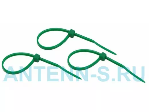 100х2,5мм кабельный хомут (стяжка нейлонoвая) зелёная (25 шт) nylon REXANT