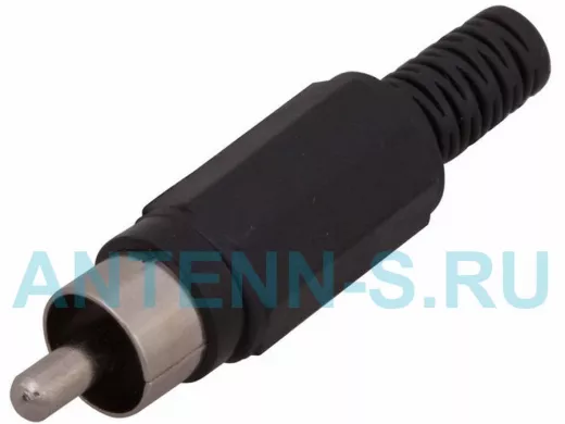 Штекер RCA (тюльпан) черный