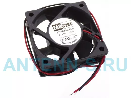 Вентилятор  +24В;   60х60х20мм;   2вывода
