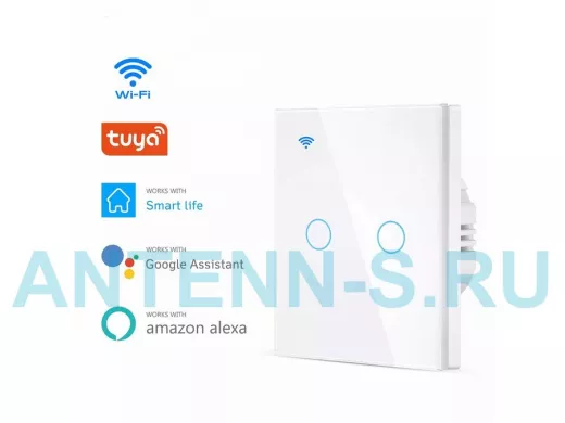 Орбита OT-HOS12 Умный выключатель (2кн, Wi-Fi, сенсор)