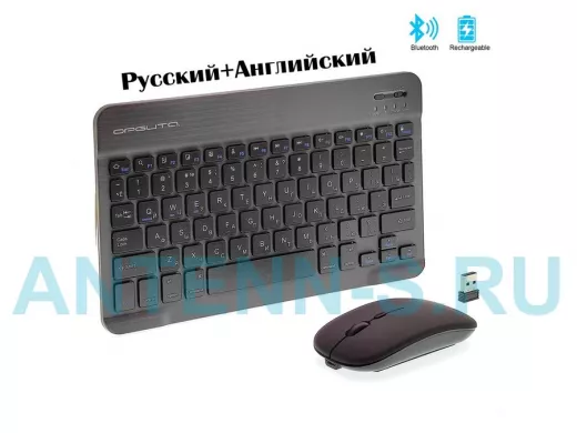Беспроводной комплект клавиатура+мышь Орбита OT-PCM67 Черная  (Bluetooth)