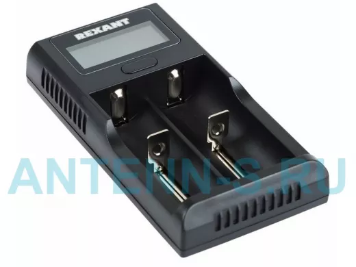 Зарядное устройство для аккумулятора 2-а АКБ с жк дисплеем Rexant i2 универсальное
