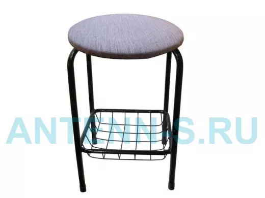 Табурет с подставкой для ног и корзинкой для вещей 