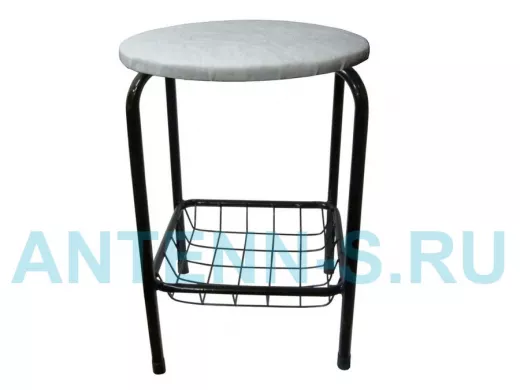 Табурет с подставкой для ног и корзинкой для вещей 