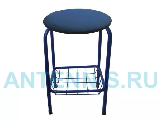 Табурет с подставкой для ног и корзинкой для вещей 