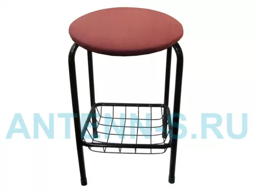 Табурет с подставкой для ног и корзинкой для вещей 