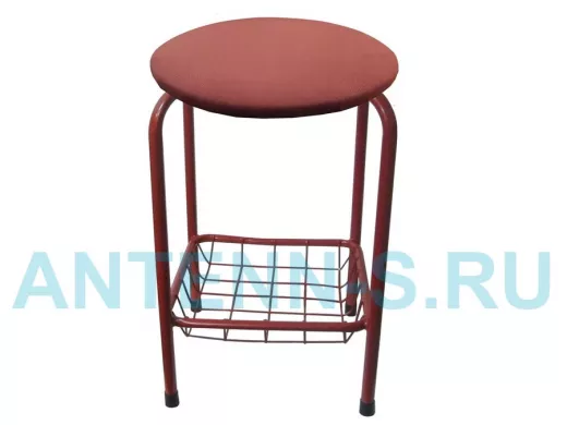 Табурет с подставкой для ног и корзинкой для вещей 