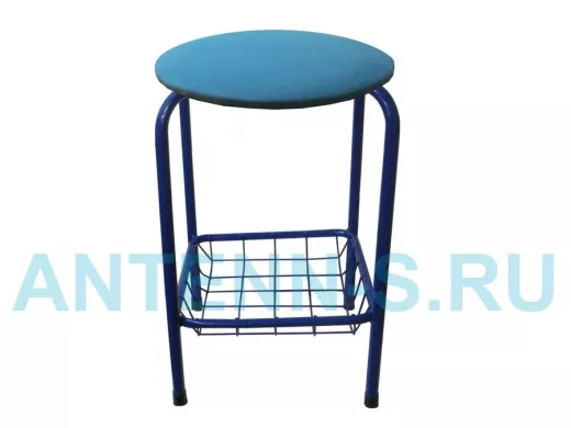 Табурет с подставкой для ног и корзинкой для вещей 