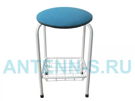 Табурет с подставкой для ног и корзинкой для вещей 