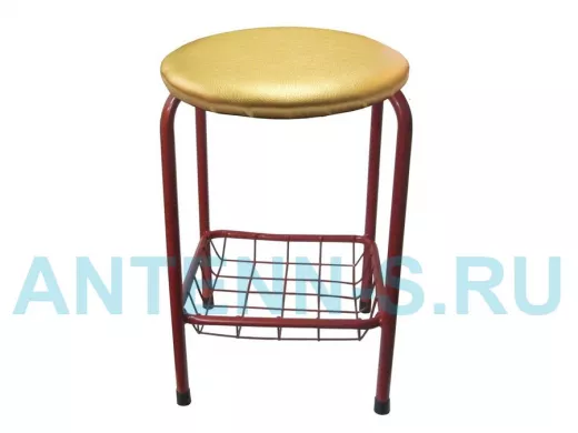 Табурет с подставкой для ног и корзинкой для вещей 