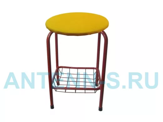 Табурет с подставкой для ног и корзинкой для вещей 