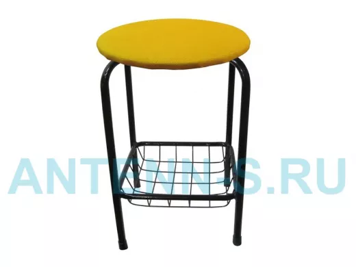 Табурет с подставкой для ног и корзинкой для вещей 