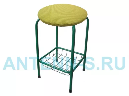 Табурет с подставкой для ног и корзинкой для вещей 