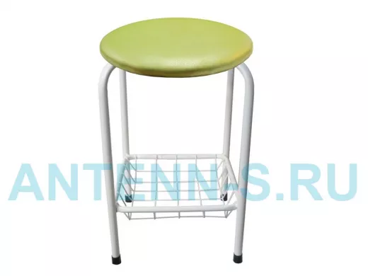 Табурет с подставкой для ног и корзинкой для вещей 